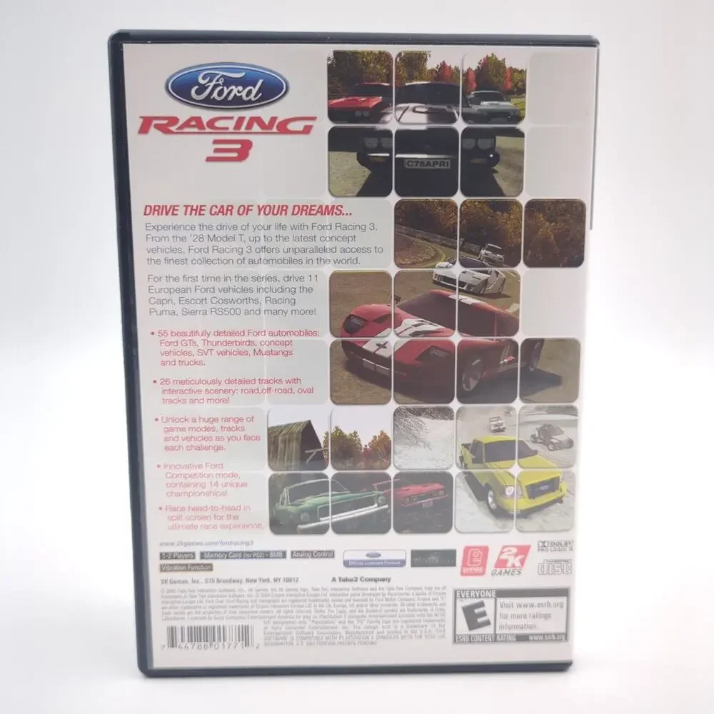 Ford Racing 3 PlayStation 2 PS2 Video Game Race Driving Cars Tested